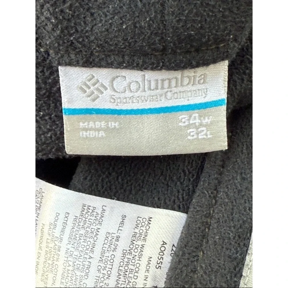 Columbia Active Fit Men's Khaki Straight Leg Casual Pants‎ Size 34W 32L